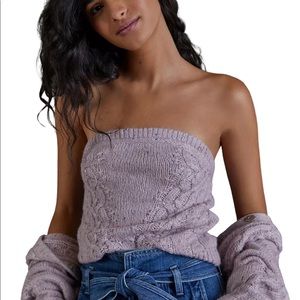 NWT Anthro Maeve M Hera Knit Bandeau Sweater Top